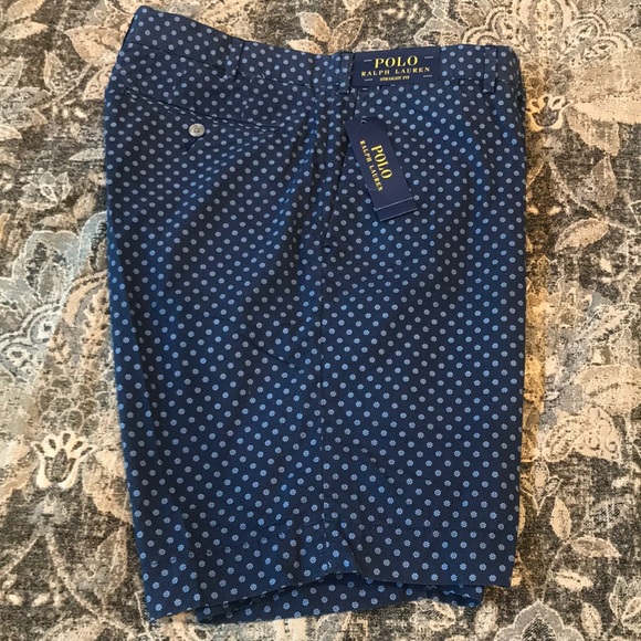 Ralph Lauren Other - Ralph Lauren Straight Fit Blue Shorts With Pattern